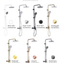 European Style Hotel & Home Gold Hot and Cold Water Bathroom Shower Set LM2302 - Image 5