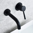 Concealed Faucet Bathroom Black Hot and Cold Water Embedded Basin Faucet AM1015 - Image 1