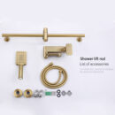 Brass Bathtub Faucet Wall-mounted Hot and Cold Hotel Home Shower Set ZY1007 - Image 15