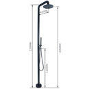 Outdoor Shower Column Cold and Hot Outdoor Bathing Pool Beachside Shower Set HW1004 - Image 10