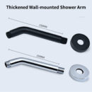 Hotel Recessed Shower Set Brass Hot and Cold Mixing Valve Wall Mounted Shower LA1054 - Image 9