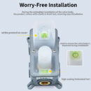 Hotel Recessed Shower Set Brass Hot and Cold Mixing Valve Wall Mounted Shower LA1054 - Image 12