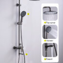 European Style Hotel & Home Gold Hot and Cold Water Bathroom Shower Set LM2302 - Image 3