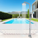 Outdoor Shower Column Cold and Hot Outdoor Bathing Pool Beachside Shower Set HW1004 - Image 2