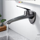 Concealed Basin Faucet with Wall Embedded Water Outlet Hot and Cold Washbasin Faucet AM2404 - Image 2