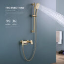 Brass Bathtub Faucet Wall-mounted Hot and Cold Hotel Home Shower Set ZY1007 - Image 2