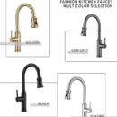 Kitchen Pull Out Faucet Stainless Steel Sink Retractable Anti Splash Hot and Cold Faucet CF2403 - Image 4