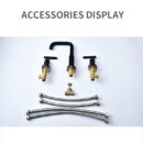 European Style Three Hole Basin Faucet Double Handle Hot and Cold Bathroom Washbasin Faucet FT1017 - Image 6