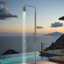 Outdoor Floor Standing Shower Head Stainless Steel Vertical Column Set for Villa Swimming Pools and Beach Resorts HW10A - Image 2