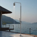 Outdoor Floor Standing Shower Head Stainless Steel Vertical Column Set for Villa Swimming Pools and Beach Resorts HW10A - Image 3