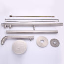 stainless steel outdoor swimming pool hot and cold dual control floor standing shower faucet set hw2502