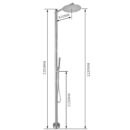 Stainless Steel Outdoor Floor-Standing Rain Shower Column Set For Villa Pool Bath Center Beach HW1001 - Image 9