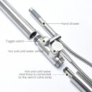 Stainless Steel Outdoor Floor-Standing Rain Shower Column Set For Villa Pool Bath Center Beach HW1001 - Image 5
