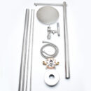 Stainless Steel Outdoor Floor-Standing Rain Shower Column Set For Villa Pool Bath Center Beach HW1001 - Image 8