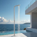 stainless steel outdoor swimming pool hot and cold dual control floor standing shower faucet set hw2502