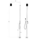 Outdoor Floor Standing Shower Head Stainless Steel Vertical Column Set for Villa Swimming Pools and Beach Resorts HW10A - Image 5