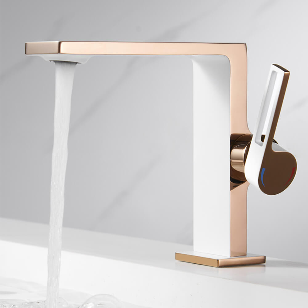 Copper Basin Faucet Bathroom Counter Basin Single Hole Hot And Cold Washbasin Faucet MT2540