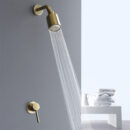 brass shower head shower set hotel bathing area nordic style homestay concealed wall shower al2003