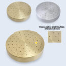stainless steel simple concealed wall mounted shower set brushed gold shower head la2004