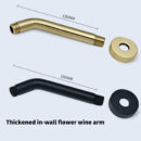 brass shower head shower set hotel bathing area nordic style homestay concealed wall shower al2003