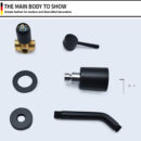 brass shower head shower set hotel bathing area nordic style homestay concealed wall shower al2003