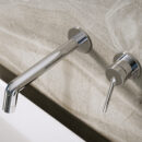 bathroom brass simple concealed basin faucet in wall hot and cold dual control basin gun gray faucet am2515