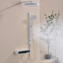 all copper hot and cold multifunctional digital display household shower waist spray shower faucet shower set lm2539