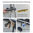 simple shower set household copper bathroom multifunctional hot and cold large top spray shower lm2534