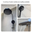 simple shower set household copper bathroom multifunctional hot and cold large top spray shower lm2534