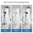 simple shower set household copper bathroom multifunctional hot and cold large top spray shower lm2534