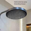 simple shower set household copper bathroom multifunctional hot and cold large top spray shower lm2534