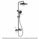 simple shower set household copper bathroom multifunctional hot and cold large top spray shower lm2534