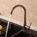 kitchen household vintage sink faucet, splash proof hot and cold dual control cf2301