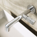 all copper simple luxury concealed basin faucet wash basin in wall hot and cold dual control single hole wash faucet am2514