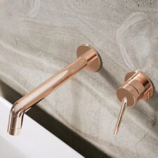 Bathroom brass simple concealed basin faucet in-wall hot and cold dual-control basin gun gray faucet AM2515