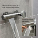 simple rain shower set household copper bathtub split faucet with lifting hot and cold pressurized shower lm2535
