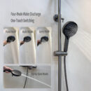 simple shower set household copper bathroom multifunctional hot and cold large top spray shower lm2534