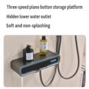all copper hot and cold multifunctional digital display household shower waist spray shower faucet shower set lm2539