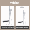 all copper hot and cold multifunctional digital display household shower waist spray shower faucet shower set lm2539
