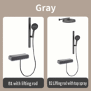 all copper hot and cold multifunctional digital display household shower waist spray shower faucet shower set lm2539