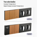 all copper thermostatic concealed wall mounted shower set bathroom embedded waterfall big top spray digital display shower al2518