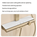 household bathroom hot and cold button shelf all copper can be raised and lowered multifunctional rain shower sprinkler set