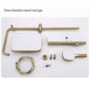 household bathroom hot and cold button shelf all copper can be raised and lowered multifunctional rain shower sprinkler set lm2536