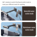 all copper multifunctional concealed basin faucet in wall hot and cold bathroom cabinet rotating wash faucet am2510