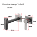 all copper multifunctional concealed basin faucet in wall hot and cold bathroom cabinet rotating wash faucet am2510
