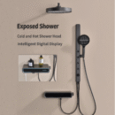 all copper hot and cold multifunctional digital display household shower waist spray shower faucet shower set lm2539