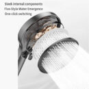 simple rain shower set household copper bathtub split faucet with lifting hot and cold pressurized shower lm2535