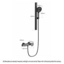 simple rain shower set household copper bathtub split faucet with lifting hot and cold pressurized shower lm2535