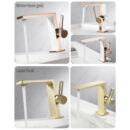 copper basin faucet bathroom counter basin single hole hot and cold washbasin faucet mt2540