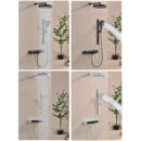 all copper hot and cold multifunctional digital display household shower waist spray shower faucet shower set lm2539